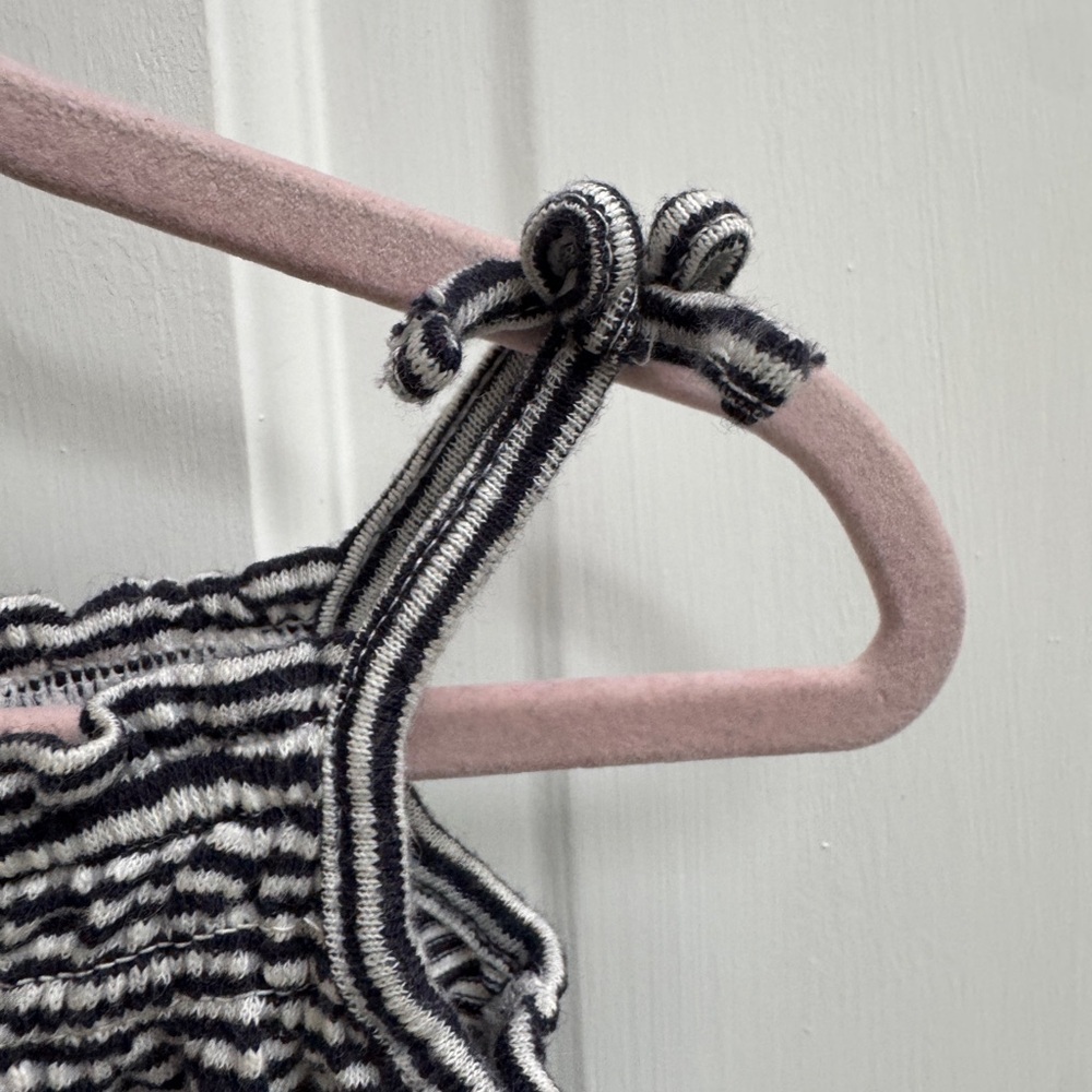 Baby GAP 0-3M Girls Black and White Stripe Camisole Sleeveless Jumpsuit - Picture 2 of 5